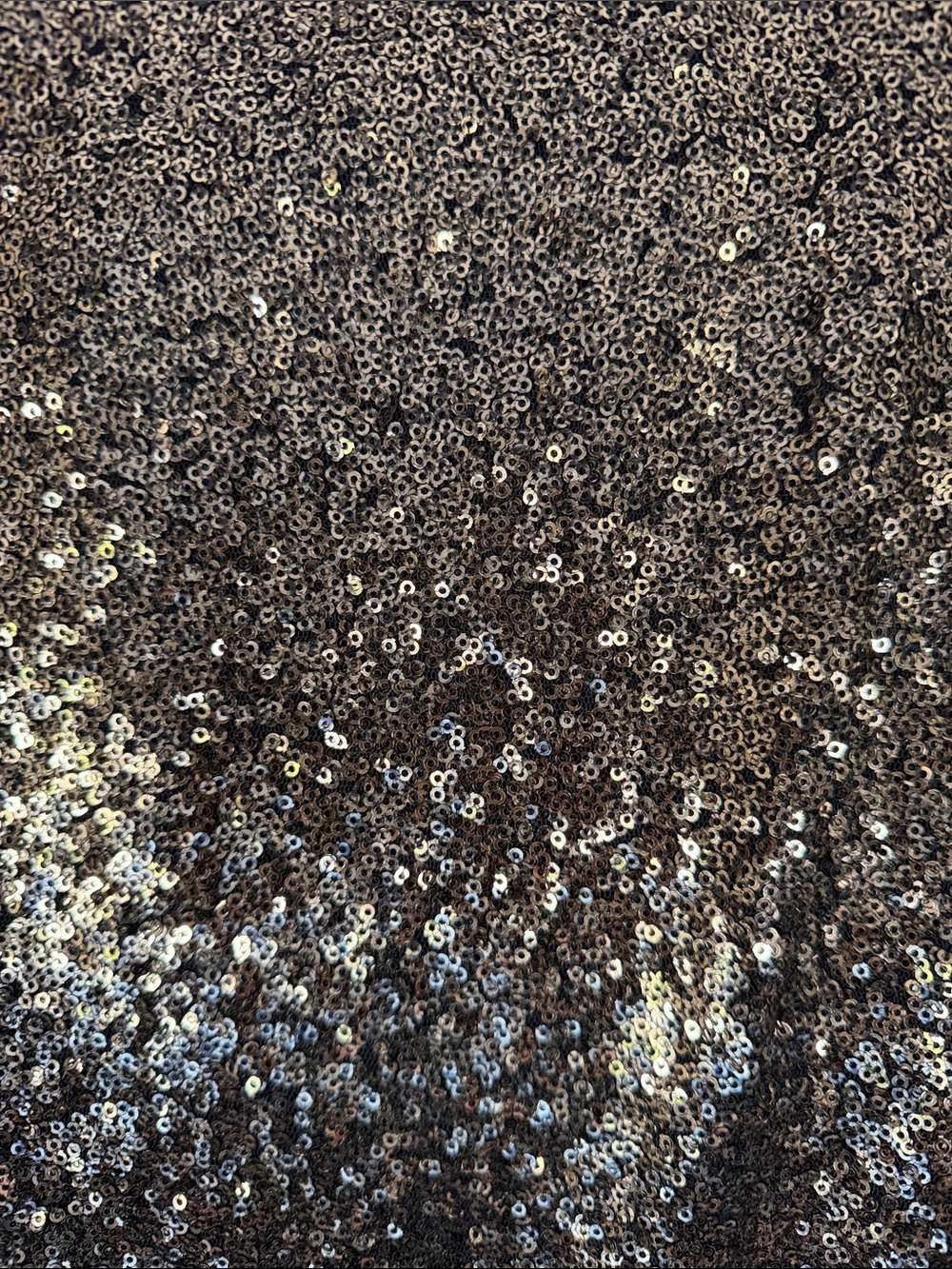 Sequin Maxi Skirt Size S excellent condition w/side slit Chocolate - Picture 6 of 7